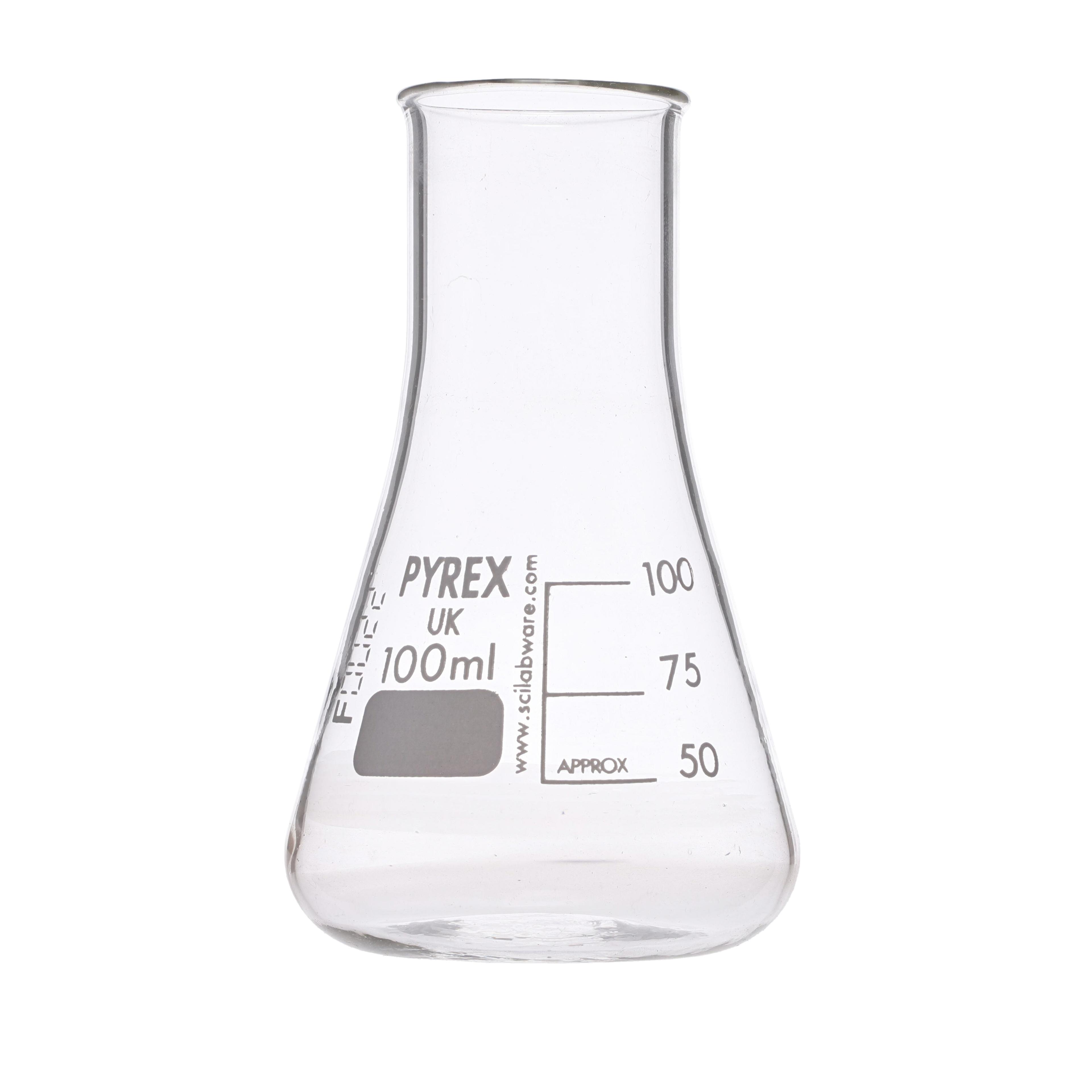 Pyrex® Wide Neck Conical Flask - 100ml - Pack of 10