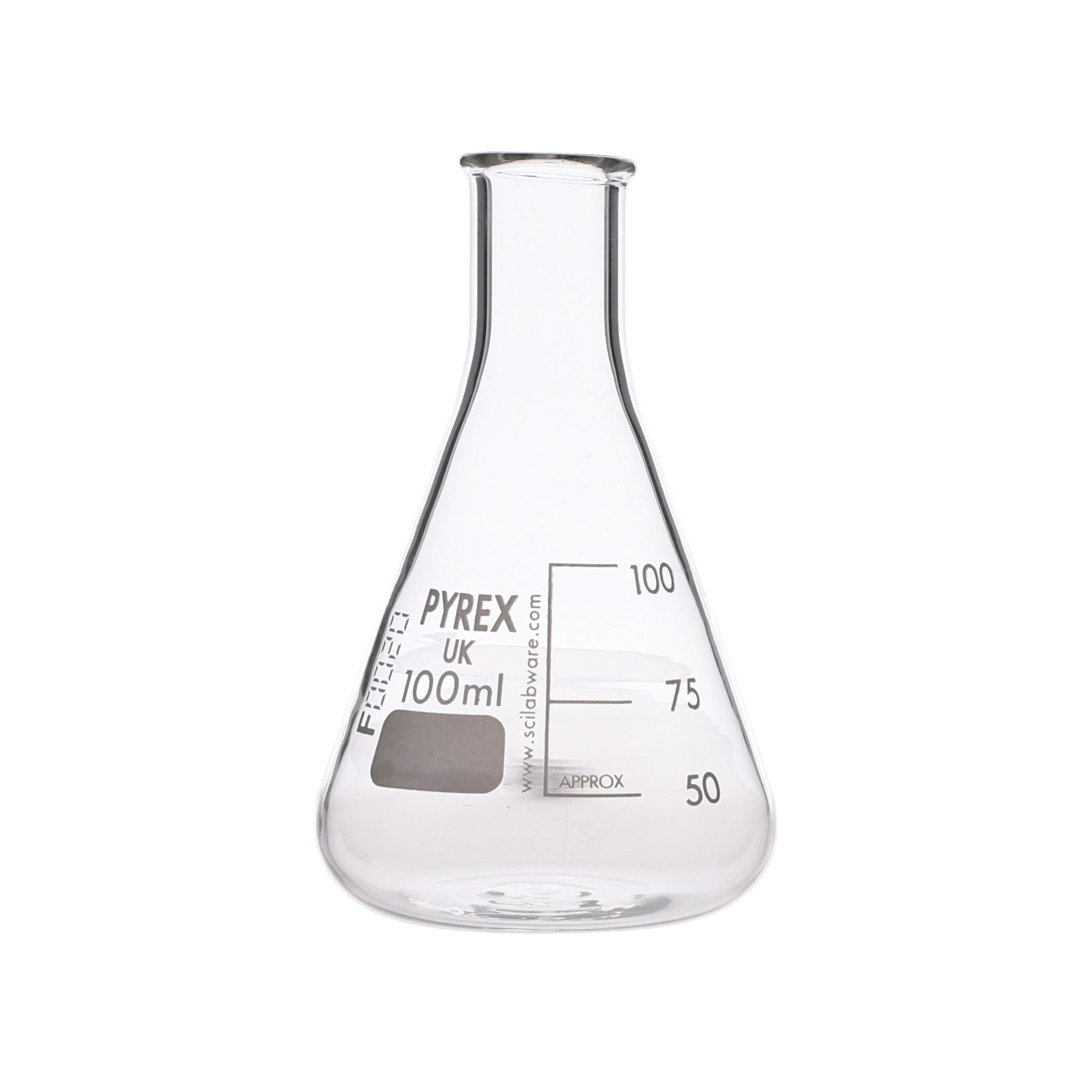 Pyrex® Narrow Mouth Conical Flask - 100ml - Pack of 10