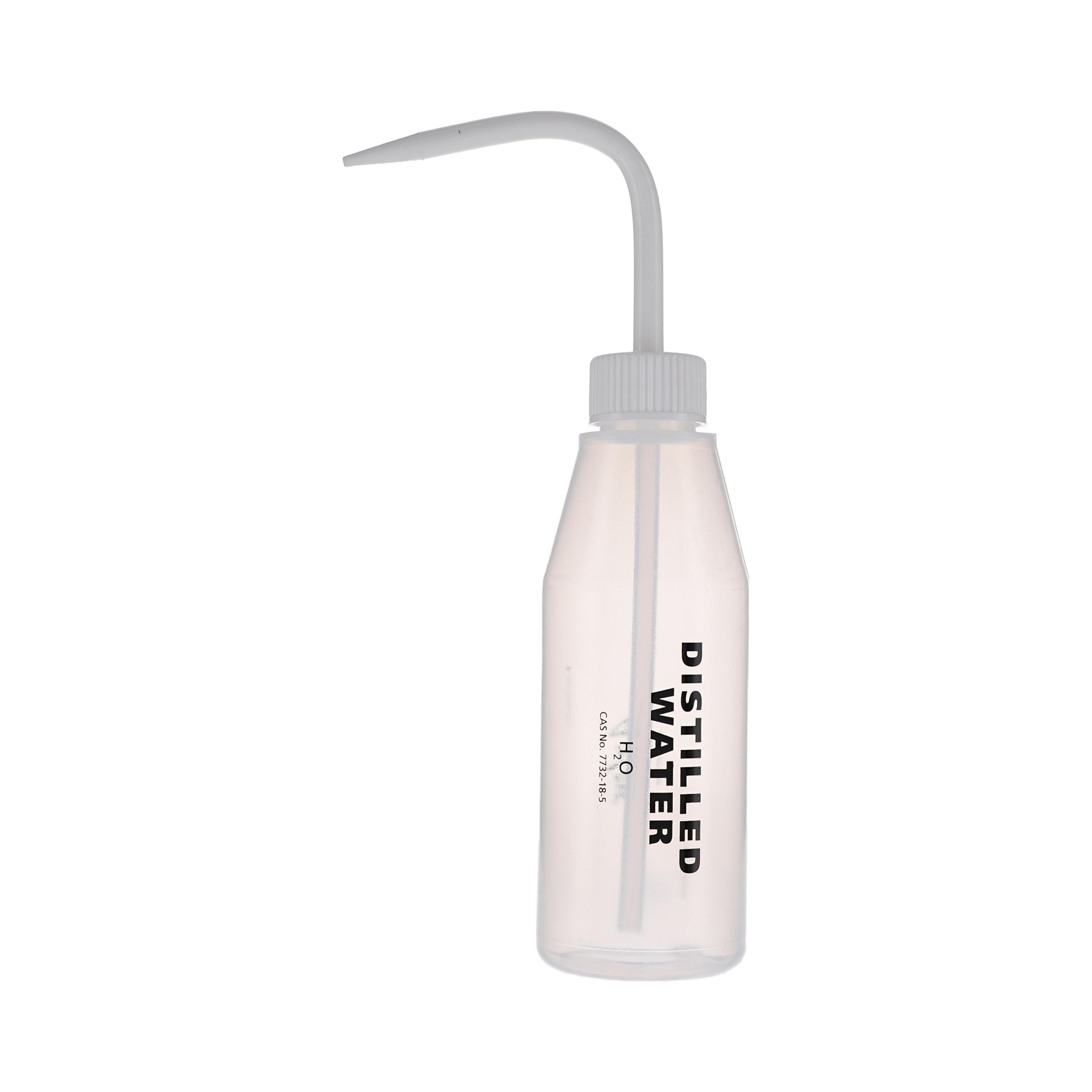 Distilled Water Wash Bottle, Labelled - 500ml - Pack of 5