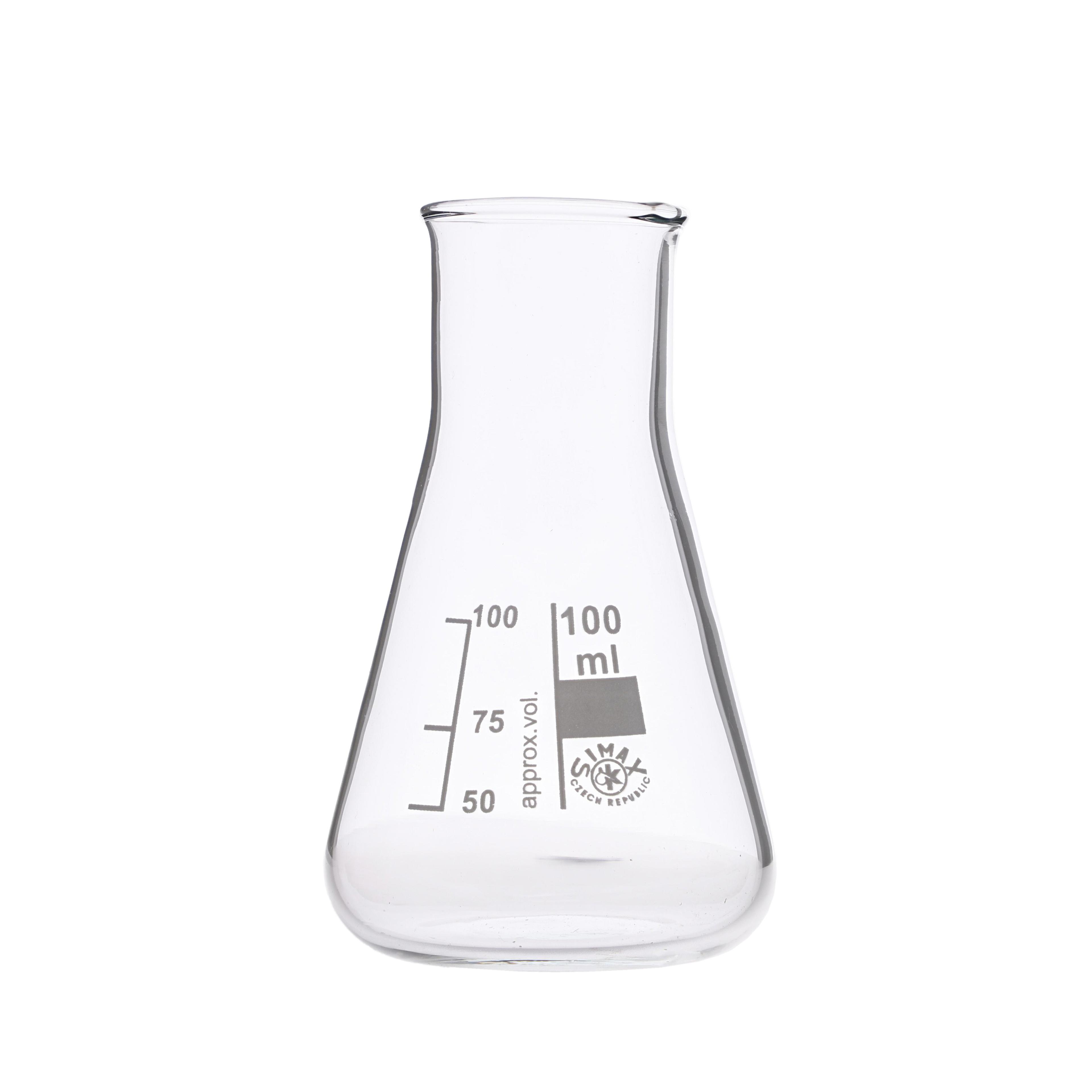 Simax® Wide Neck Conical Flask  - 100ml - Pack of 10