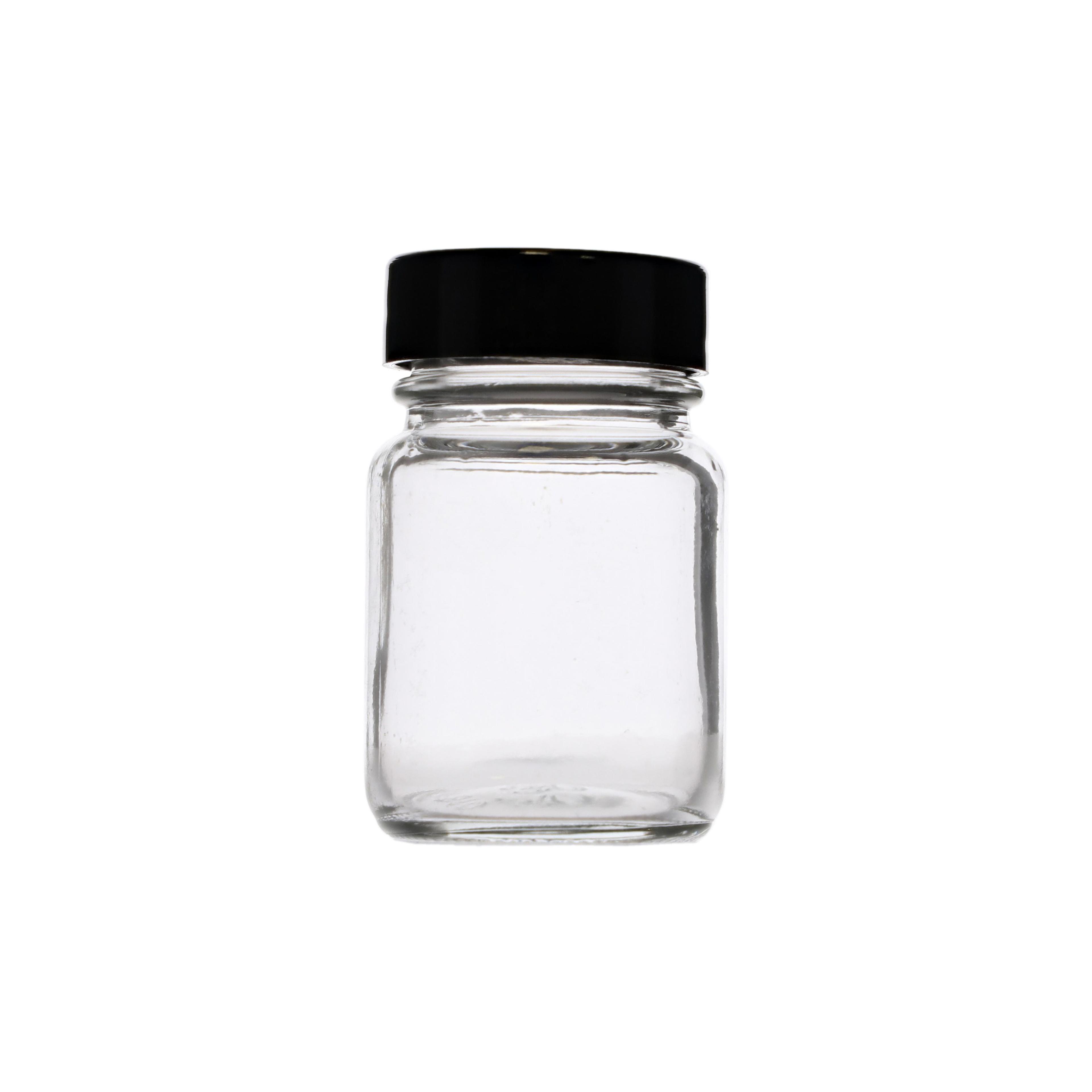 Clear Glass Jar with Screw Cap - 120ml - Pack of 10