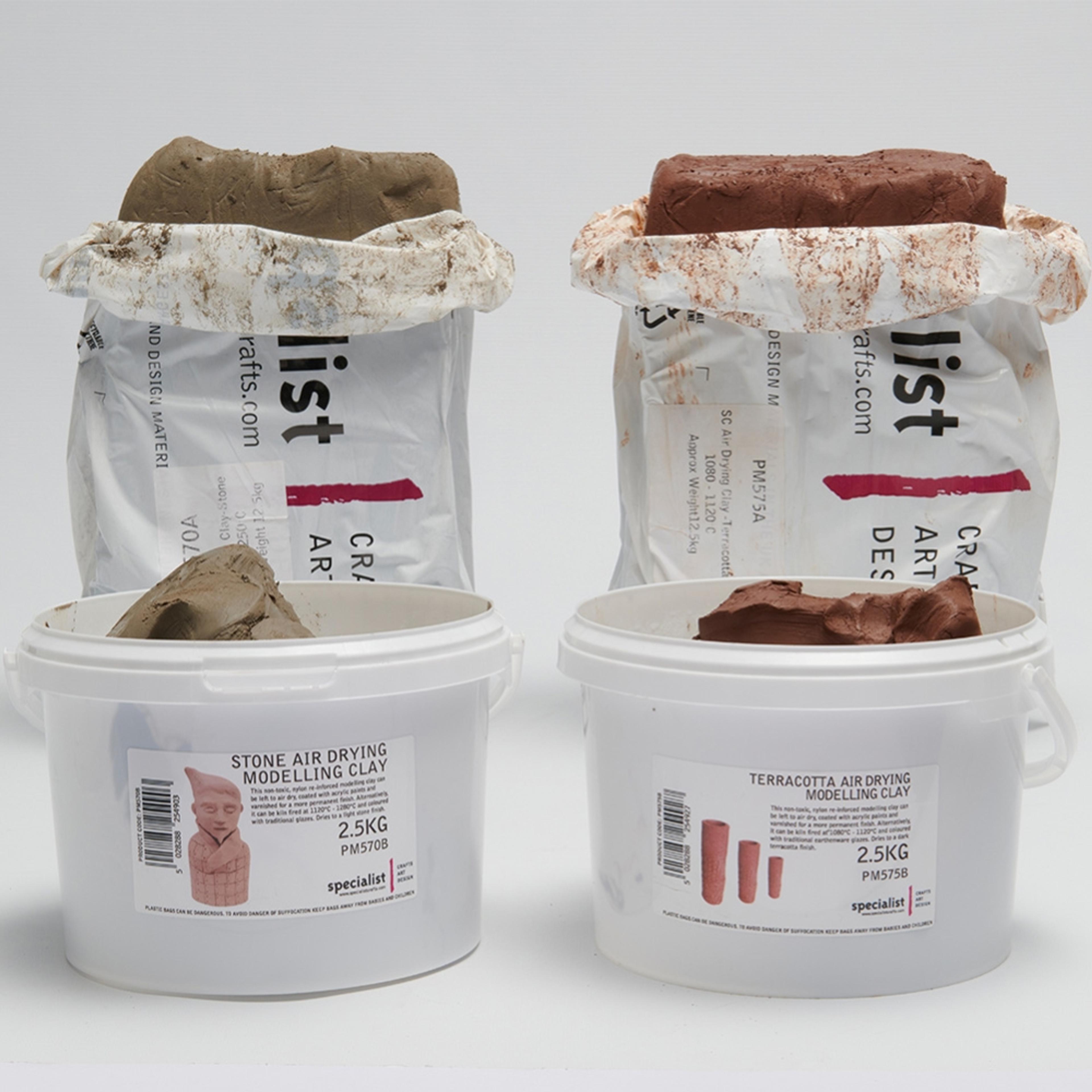 Specialist Crafts Air Drying Clay - 12.5kg - Stone