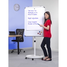 SPACERIGHT Ultramate Magnetic Round Base Flip Chart Easel