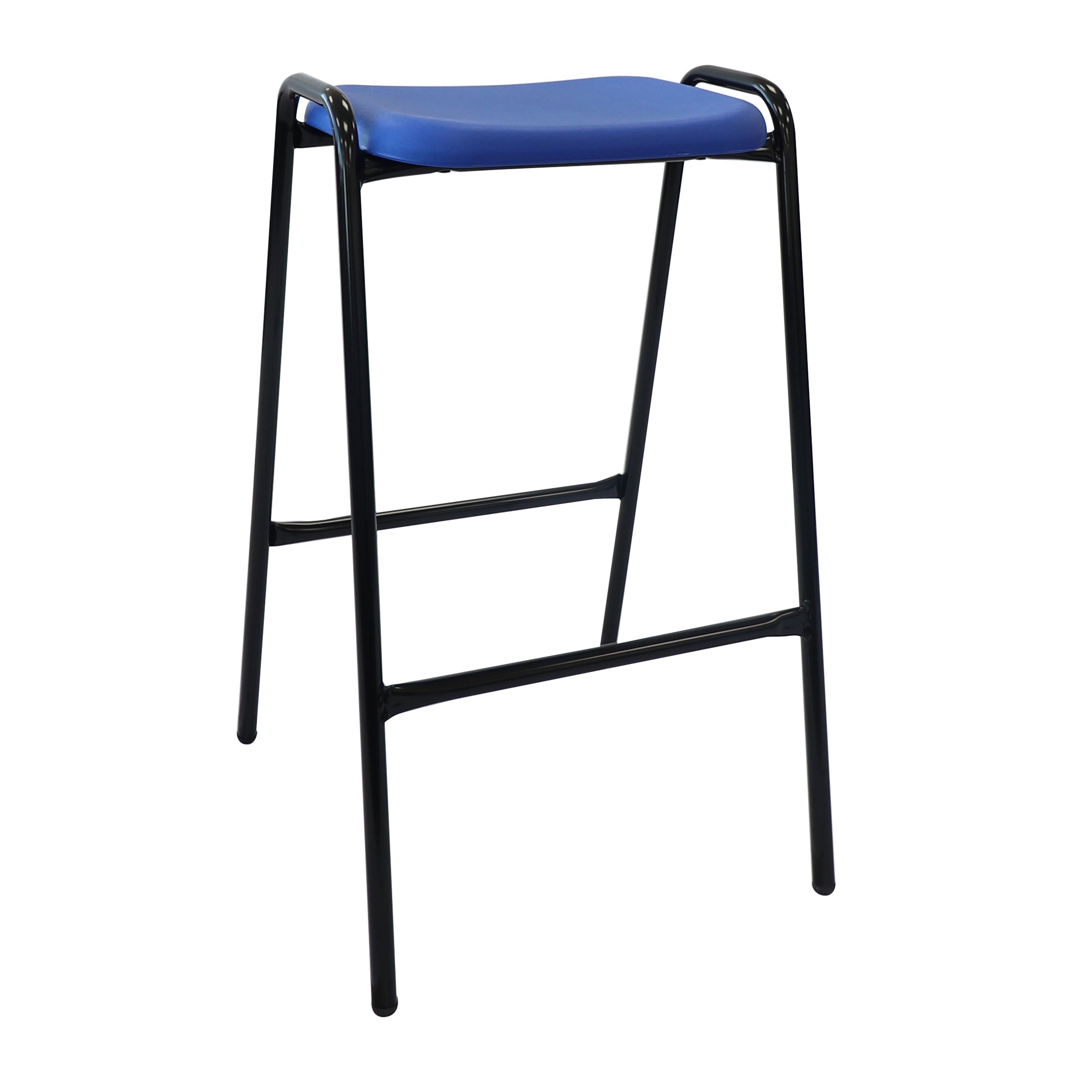 Stacking Classroom Stools - Blue - 610mm