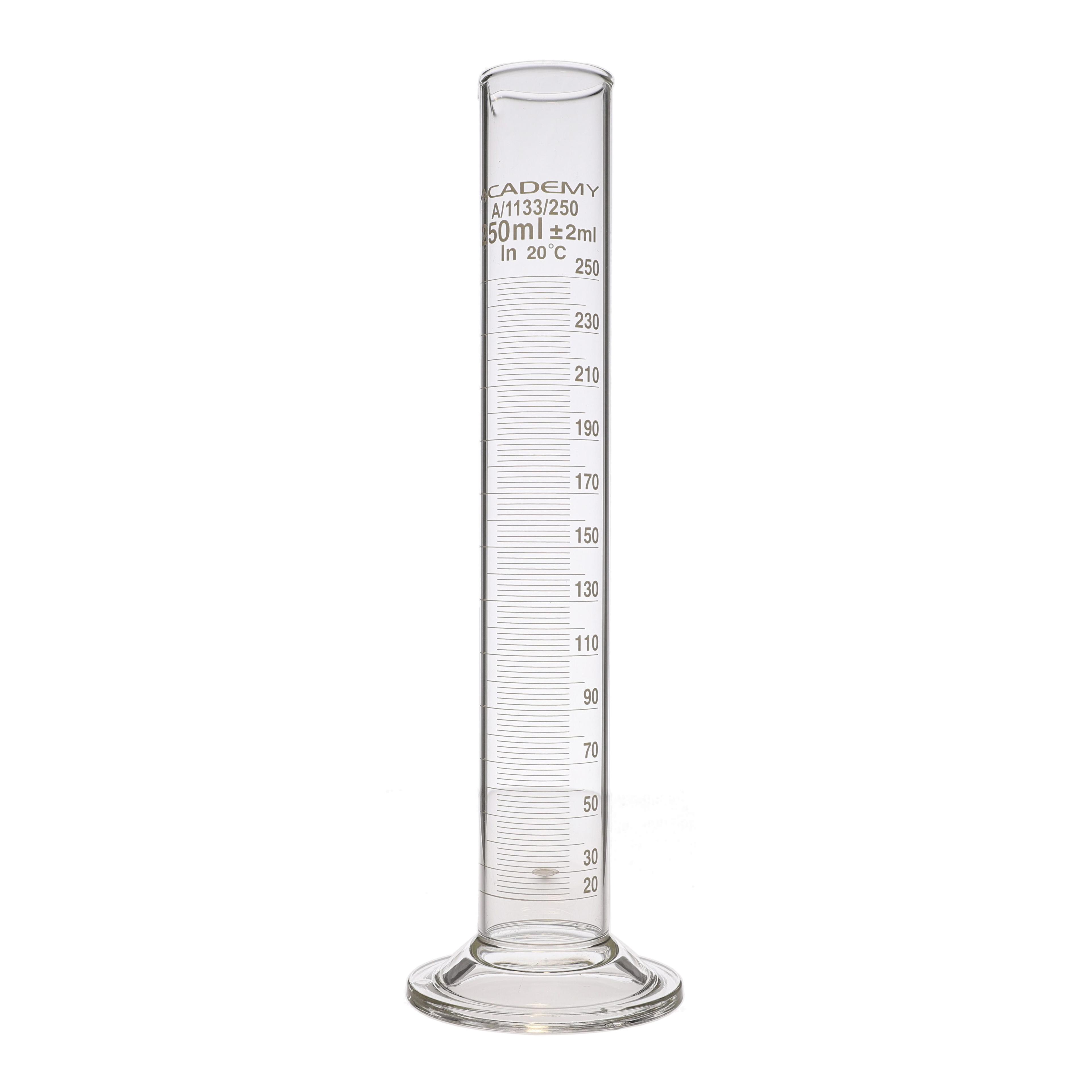 Academy Measuring Cylinder - 250ml - Pack of 4