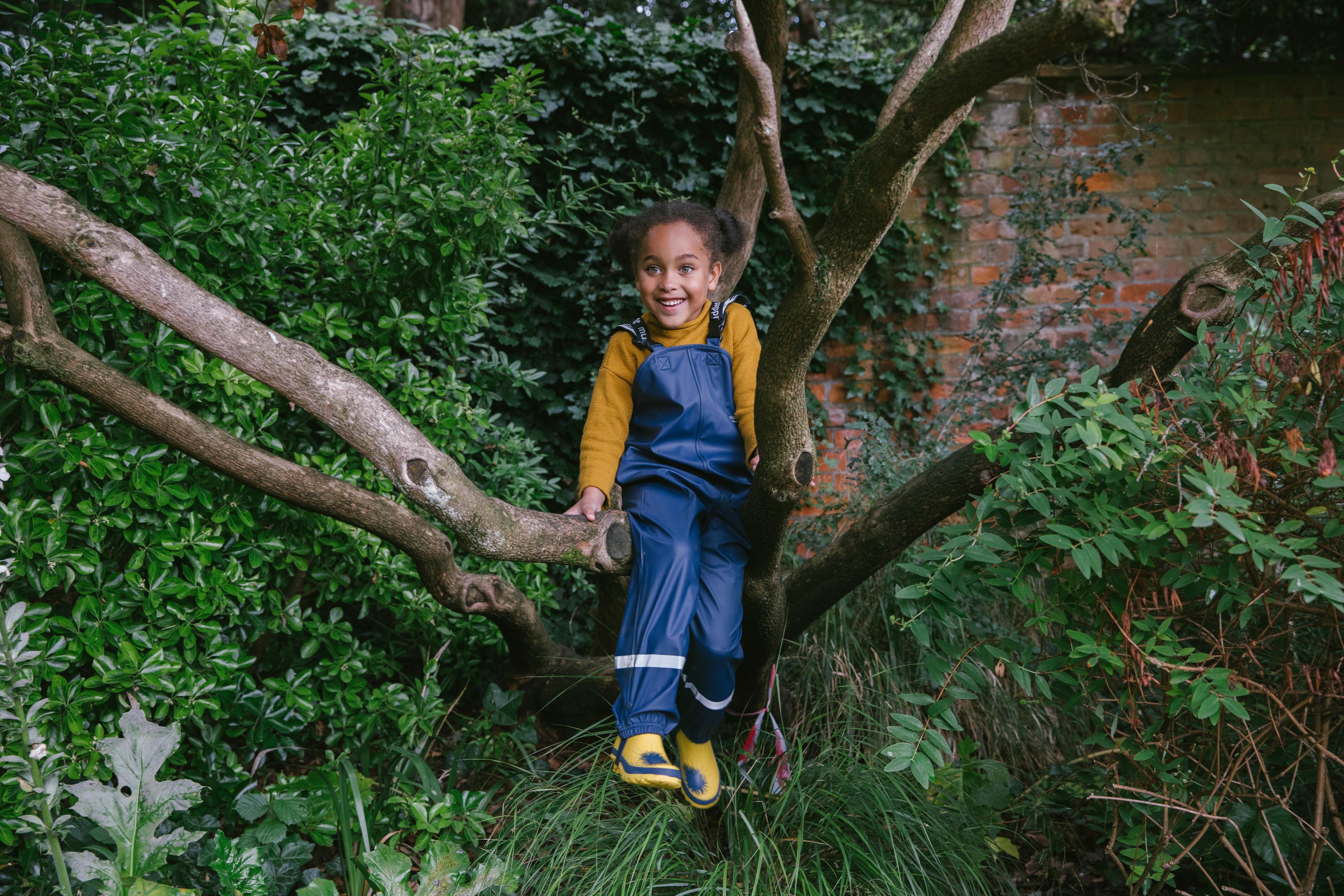 Muddy Puddles Rainy Day Dungarees Recycled Navy - 18-24 Months