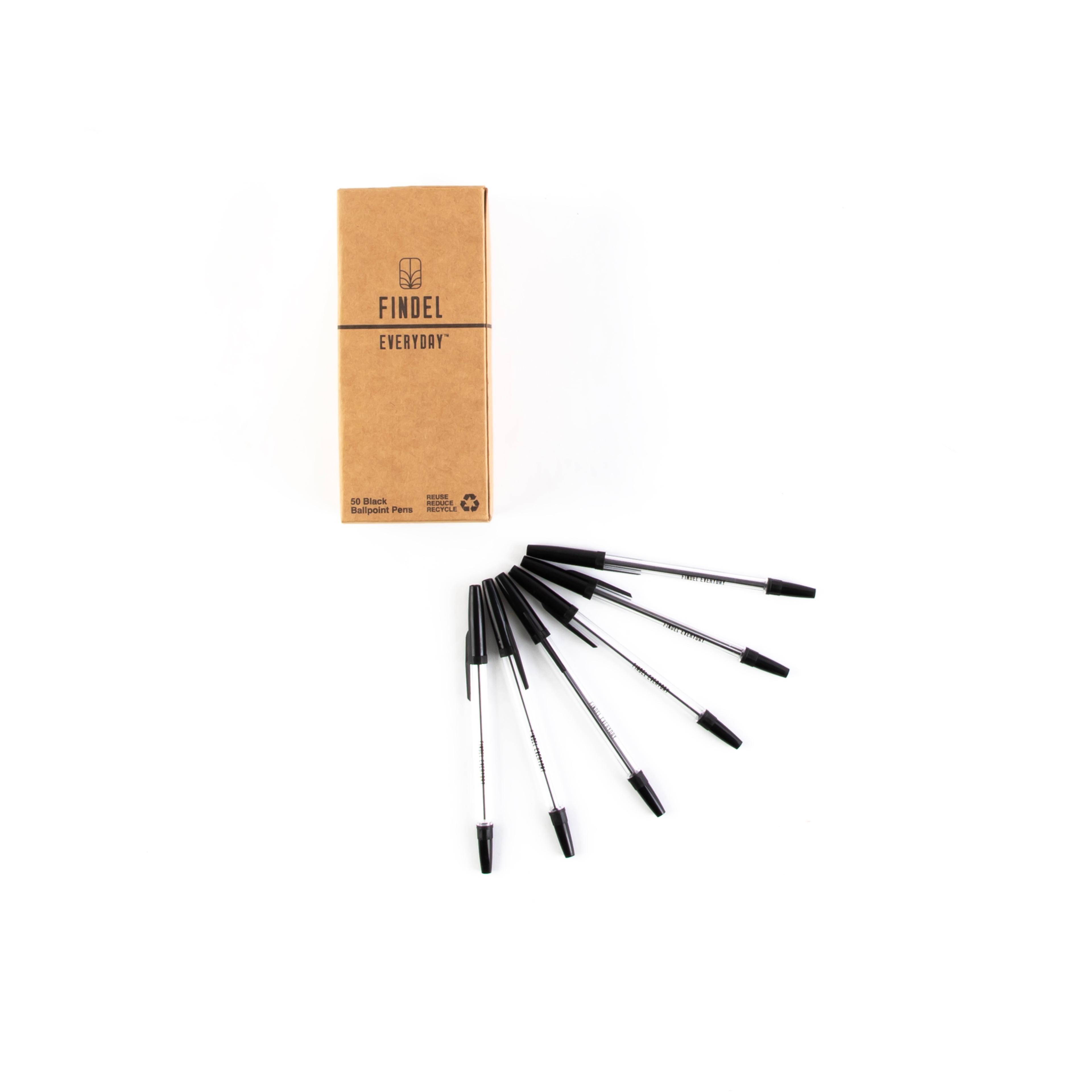 Findel Everyday Ballpoint Pen - Pack of 50 - Black