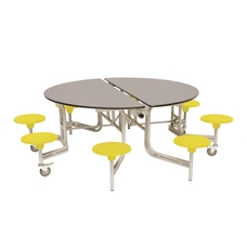 SPACERIGHT Secondary Circular 8 Seater Tables