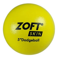 Zoftskin Dodgeball - Yellow -Size 1 - Pack of 6 with Bag