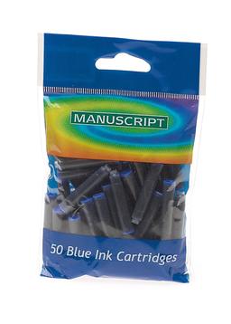 Manuscript Ink Cartridges - Pack of 50 - Blue