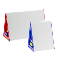 Wedge Whiteboard A2/A3 – Mobile, Tabletop Whiteboard with Pens & Erasers