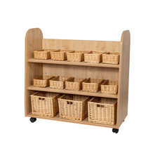 Maplescape Unit with Baskets & Mirror Back from Hope Education