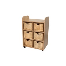 Maplescape Tall  6 Basket Storage Unit from Hope Education
