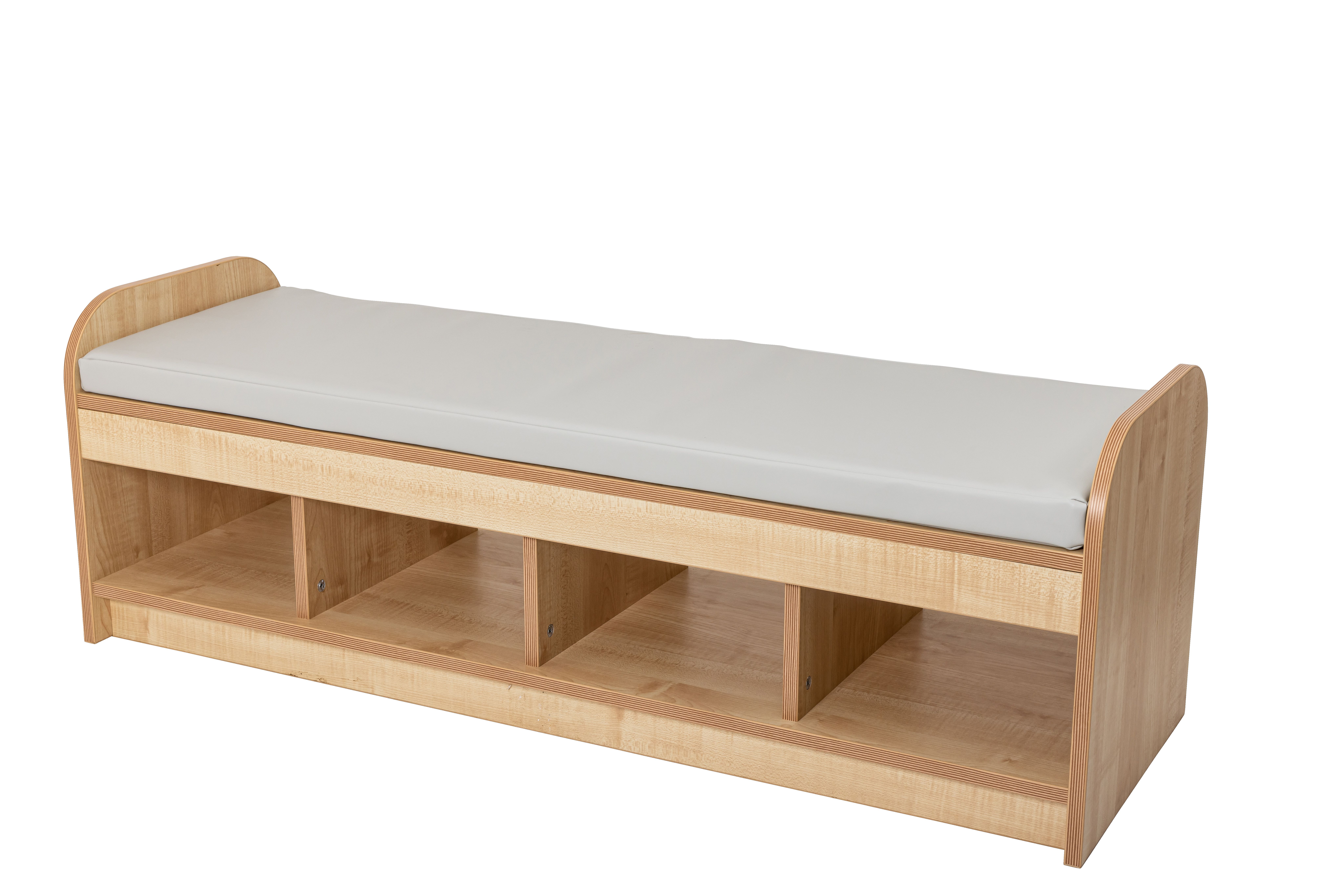 Maplescape low open play unit with bench