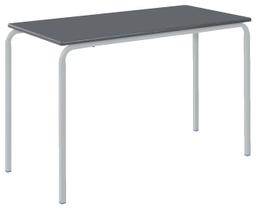 Classmates 110x55cm PU Edge Crushed Bent Table 6-8 Years - Slate Grey