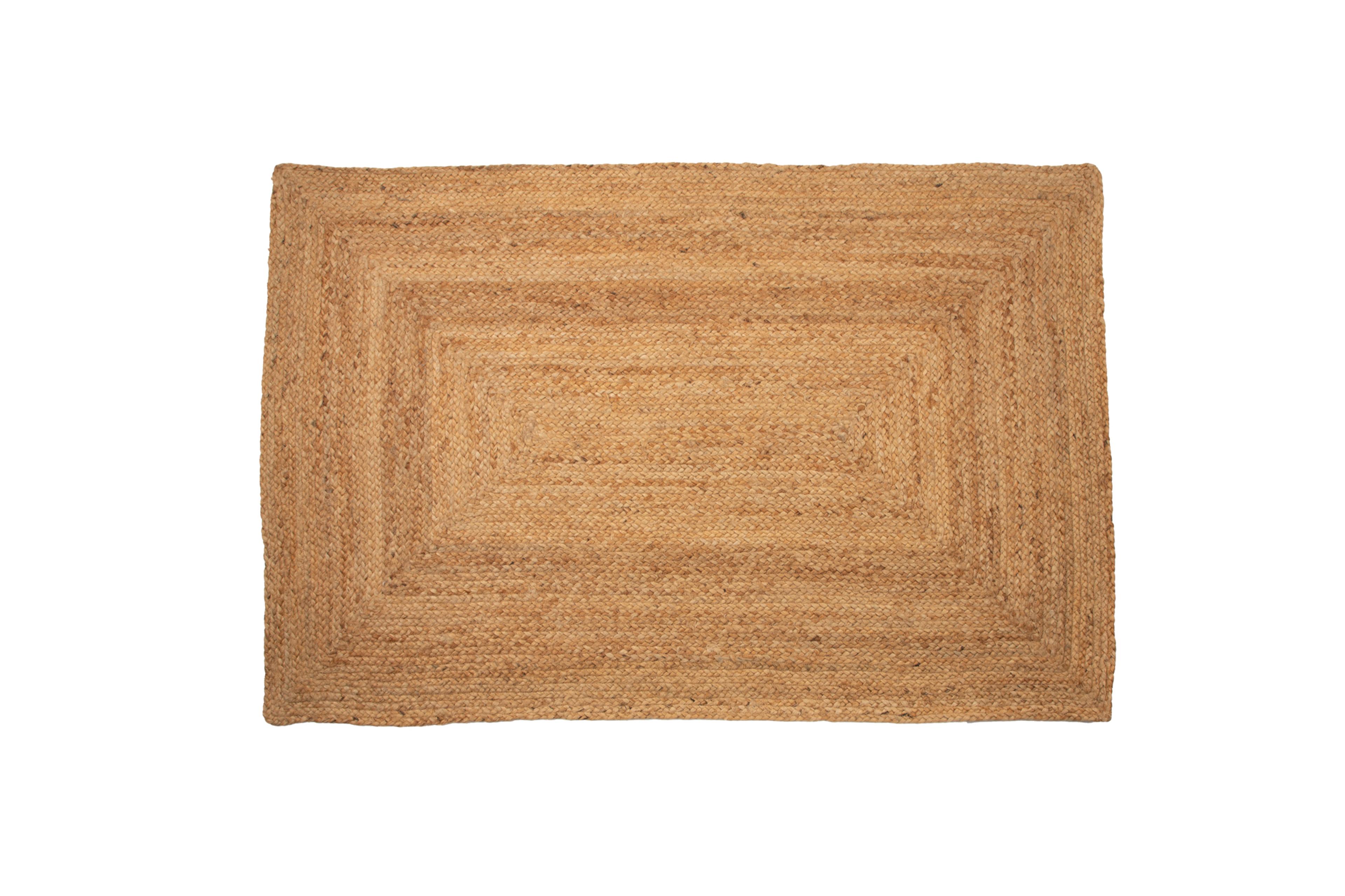 Natural Jute rectangular rug - Large