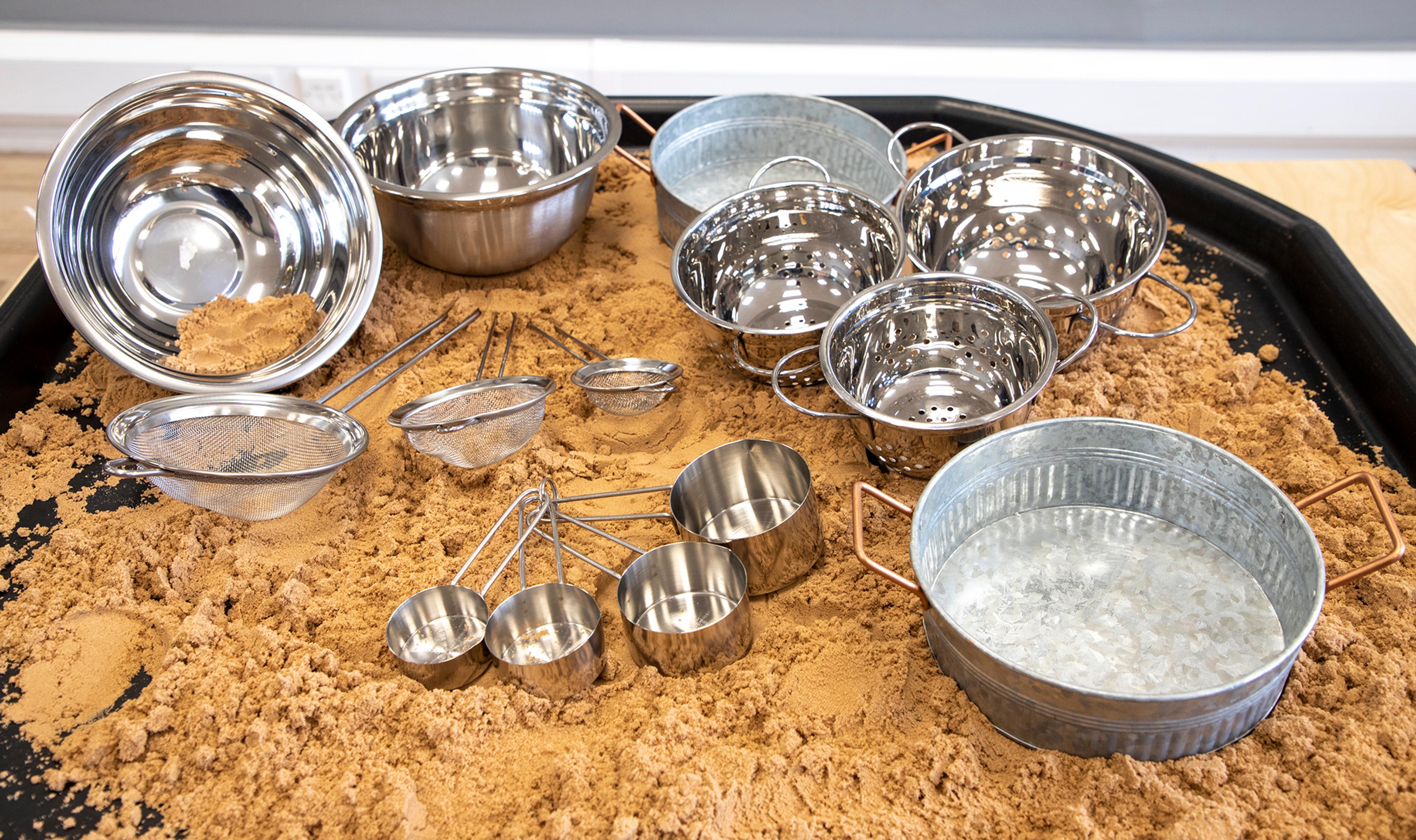 Metal Sand & Water Set from Hope Education - 14 Pieces