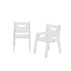 Maplescape Chairs - Pack of 2 - Grey - 3-4 years