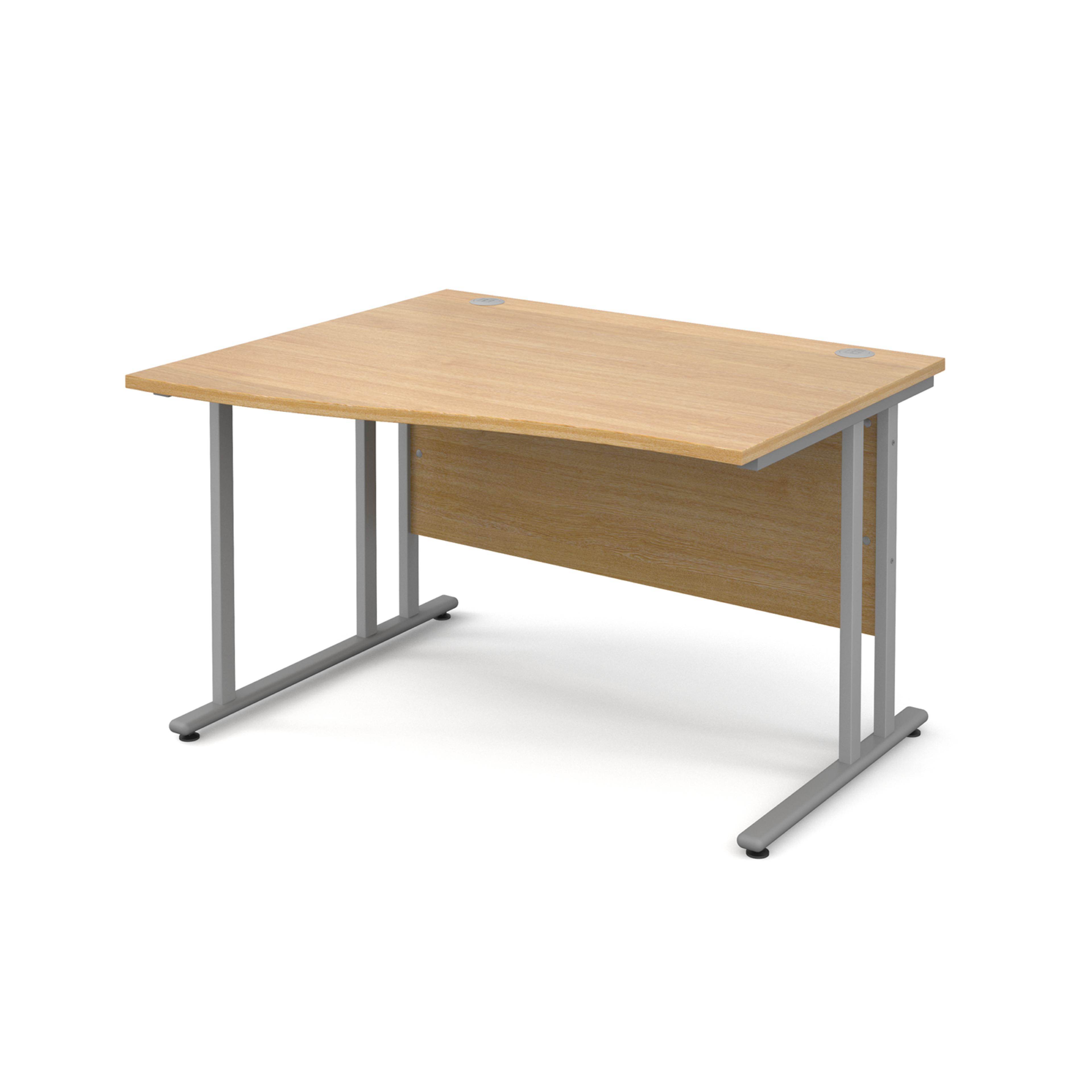 Classmates Left Hand Wave Desk - 1400mm - Beech