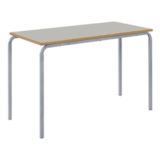 EXPRESS DELIVERY Findel Everyday Grey Crush Bent Table - 110 x 55cm - 11-14 Years, Height 71cm