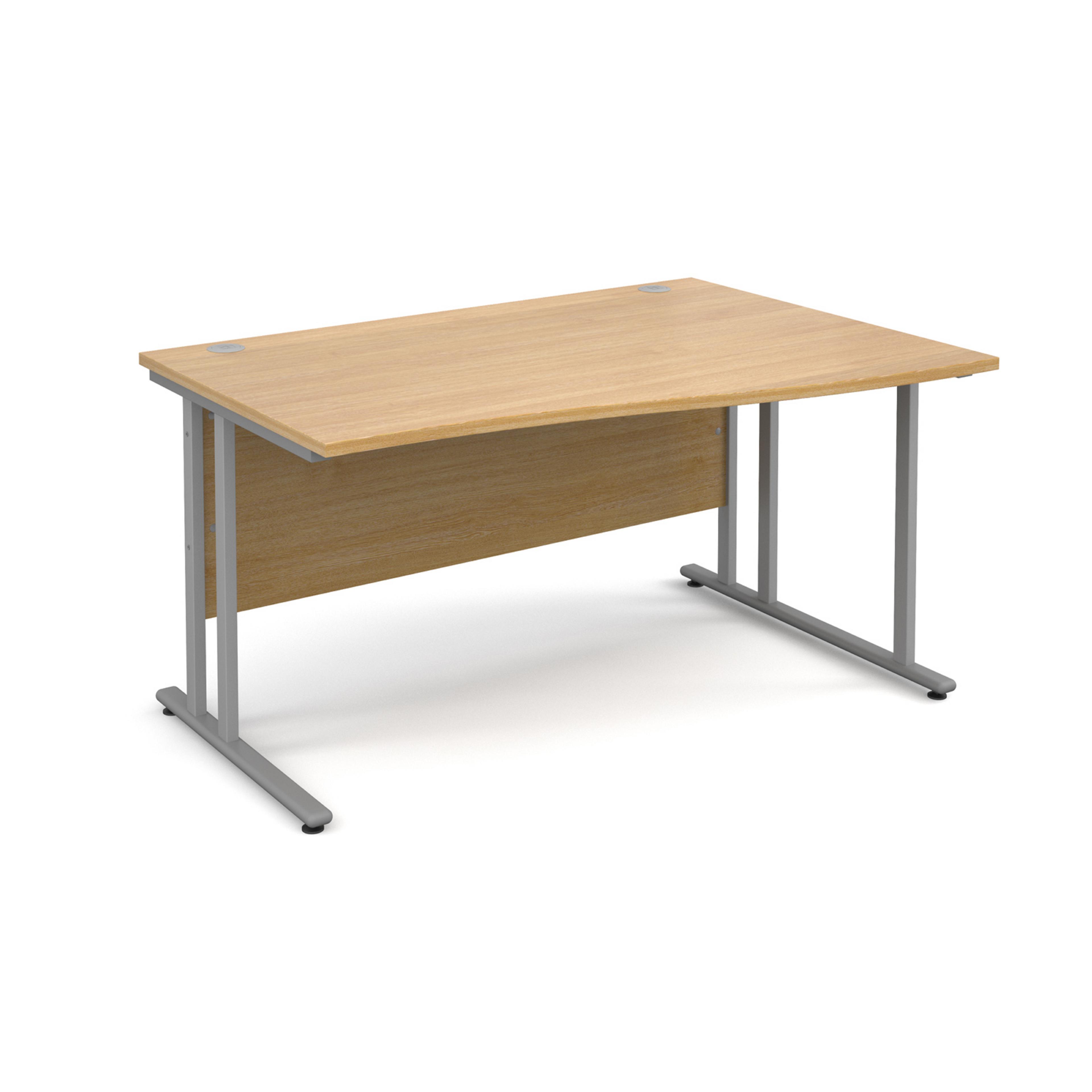 Classmates Right Hand Wave Desk - Beech - 1600