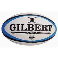 Gilbert Omega Match Rugby Ball - Blue/Black