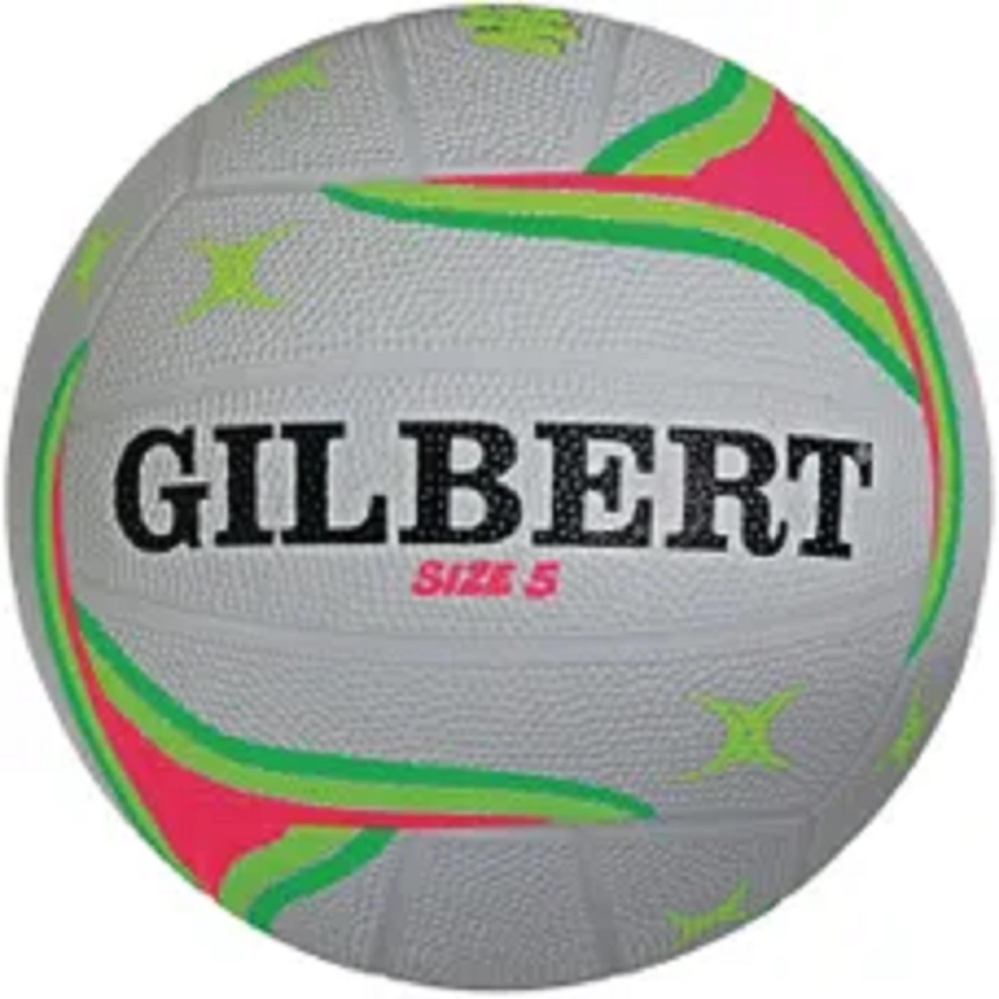 Gilbert APT Training Netball - Fluoro Green/White - Size 4