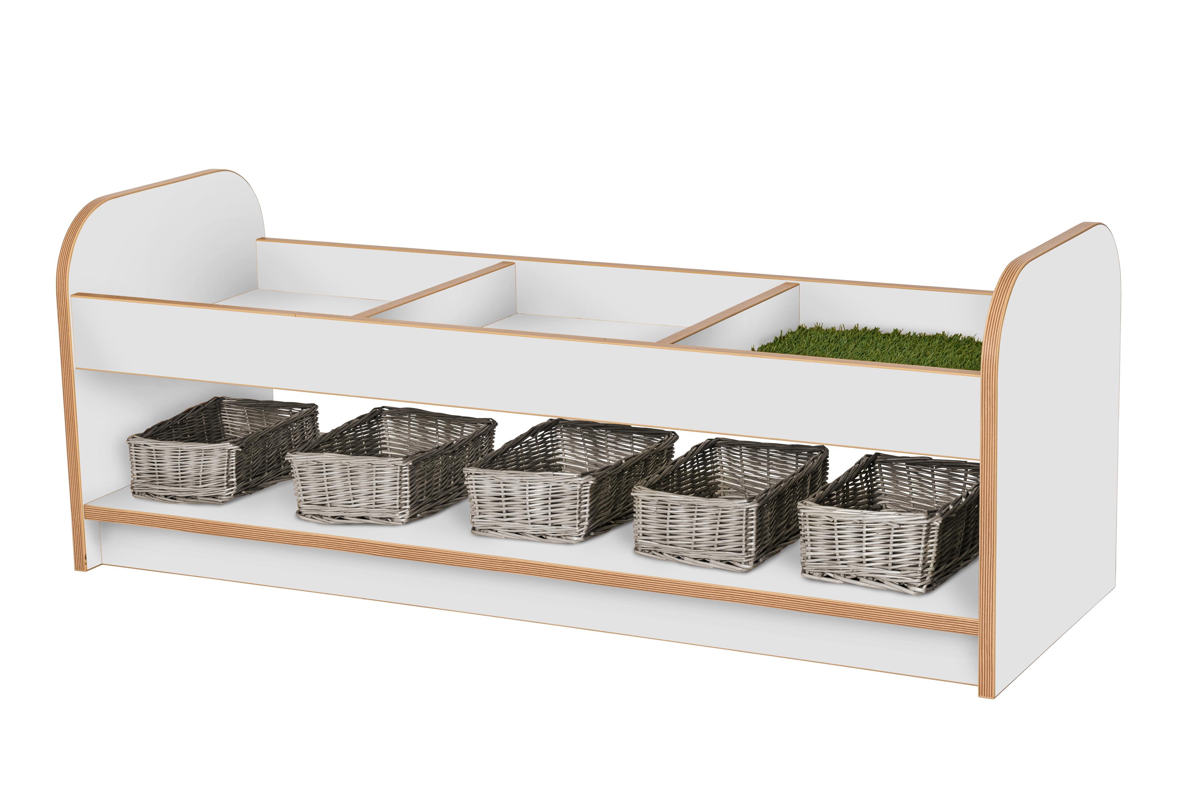 Maplescape Explore Sensory Table with Baskets - Grey