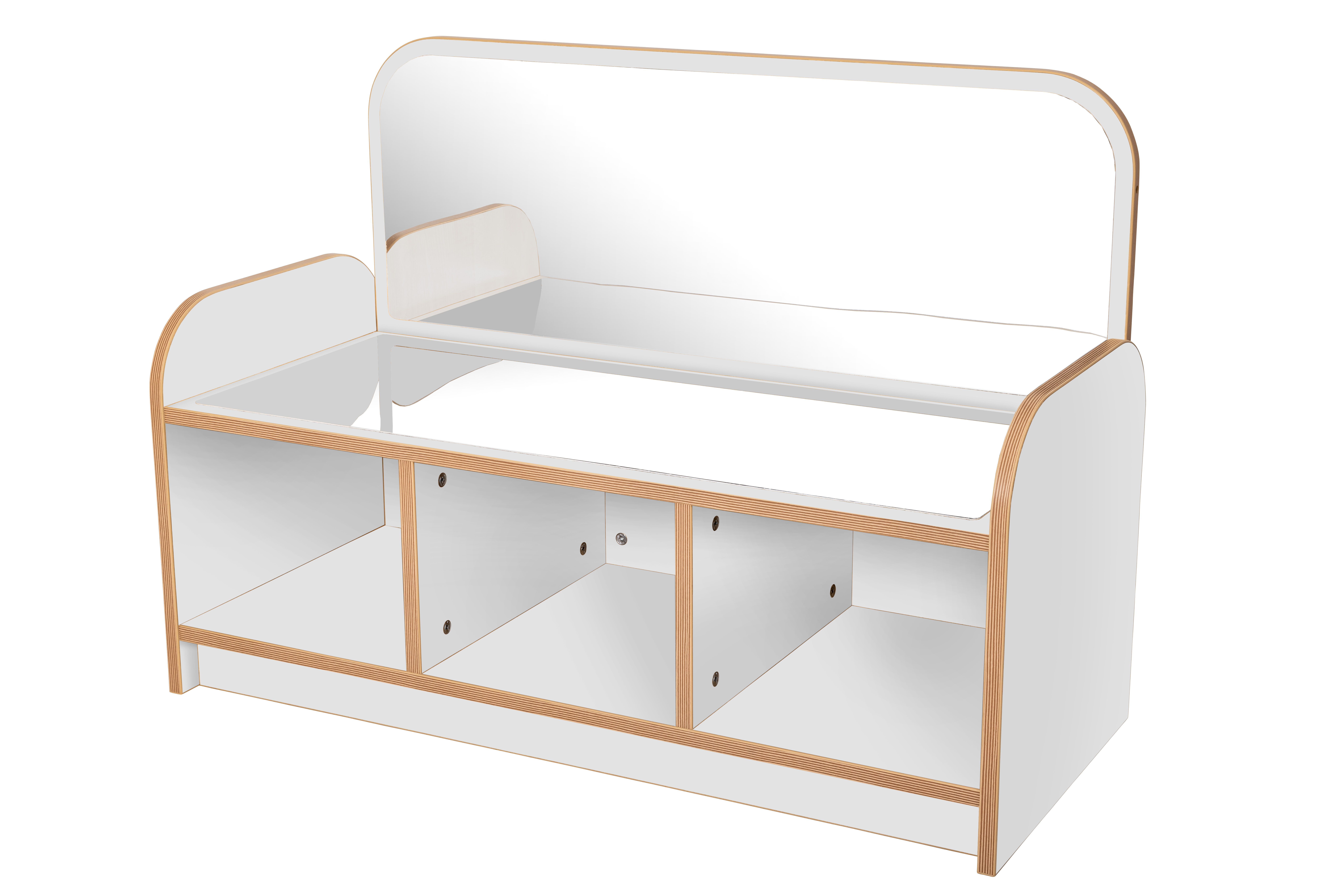 Maplescape storage baskets & mirror Grey
