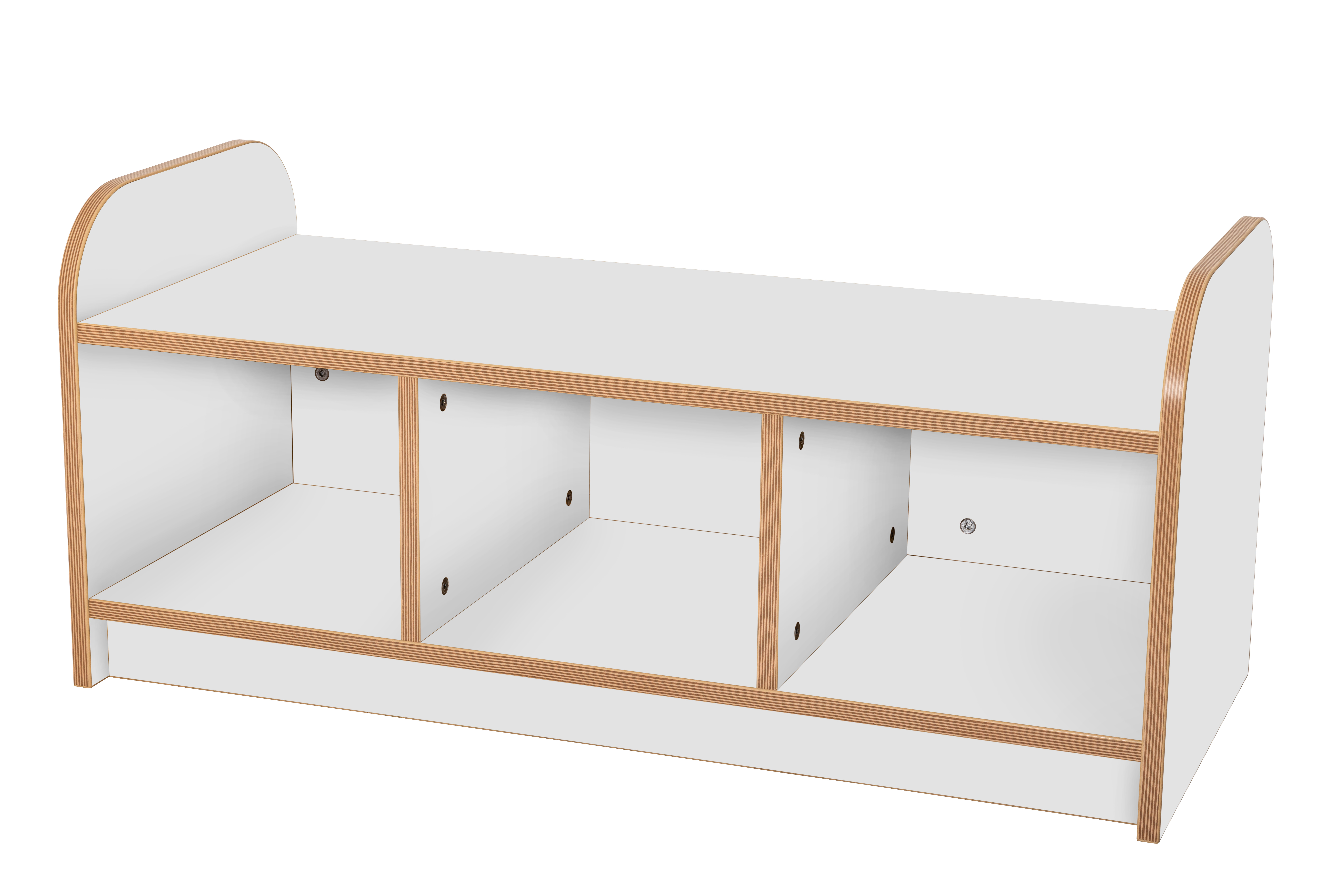 Maplescape low storage bench w basket G