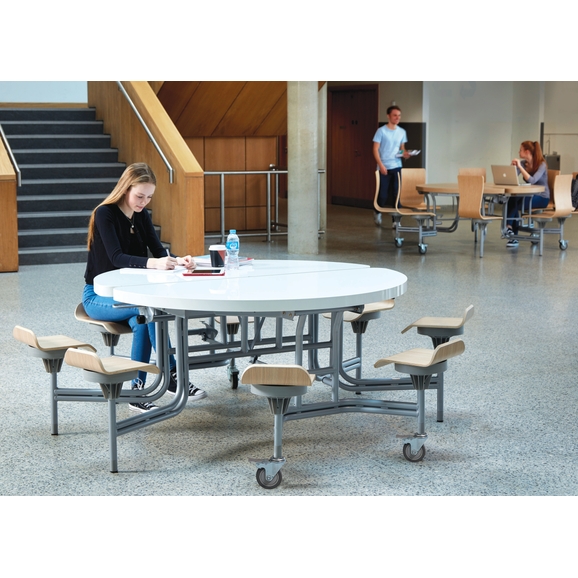 Spaceright Seat Primo Mobile Folding Table With Seat