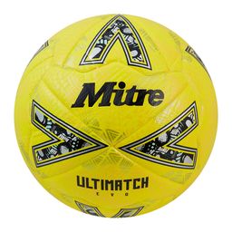 Mitre Ultimatch Evo Football - 5 - Yellow/Gold