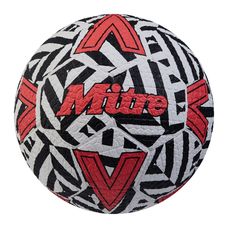 Mitre Street Soccer Football - White/Black/Red