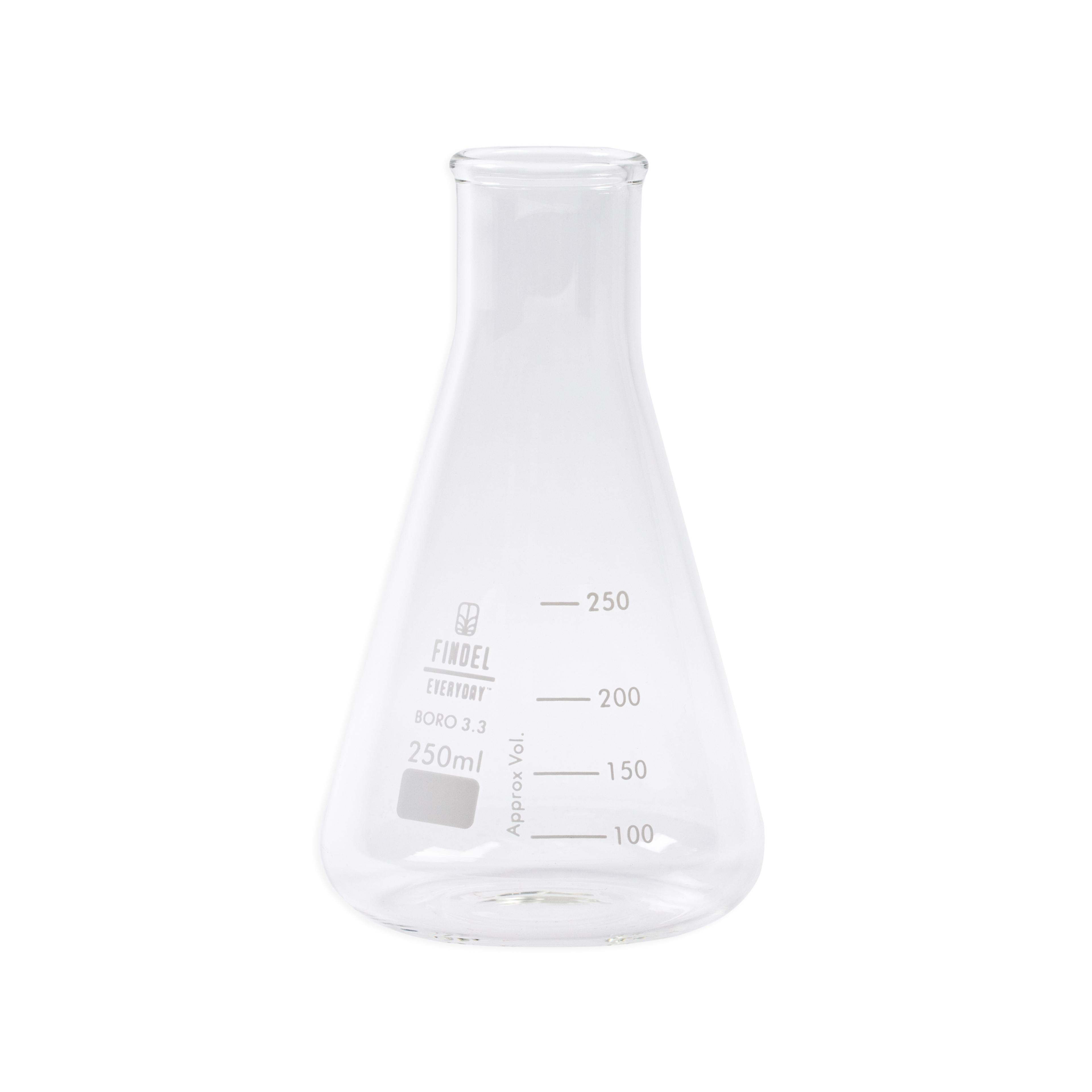 Findel Everyday Conical Flask with Narrow Mouth - 250ml - Pack of 12