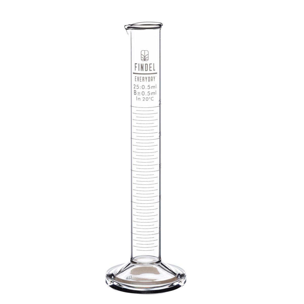 Findel Everyday Glass Measuring Cylinder - 25ml - Pack of 10 ...