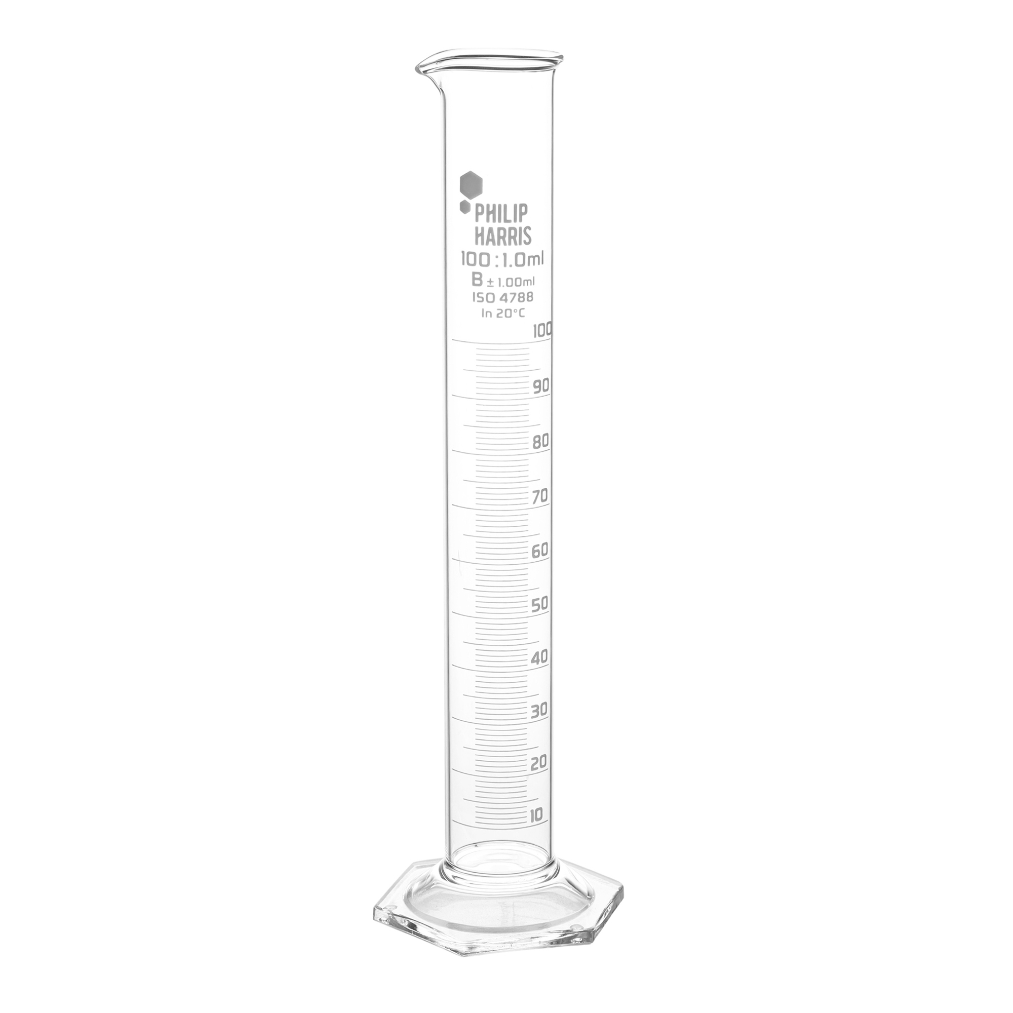 PH Glass Measuring Cylinder 100ml P10