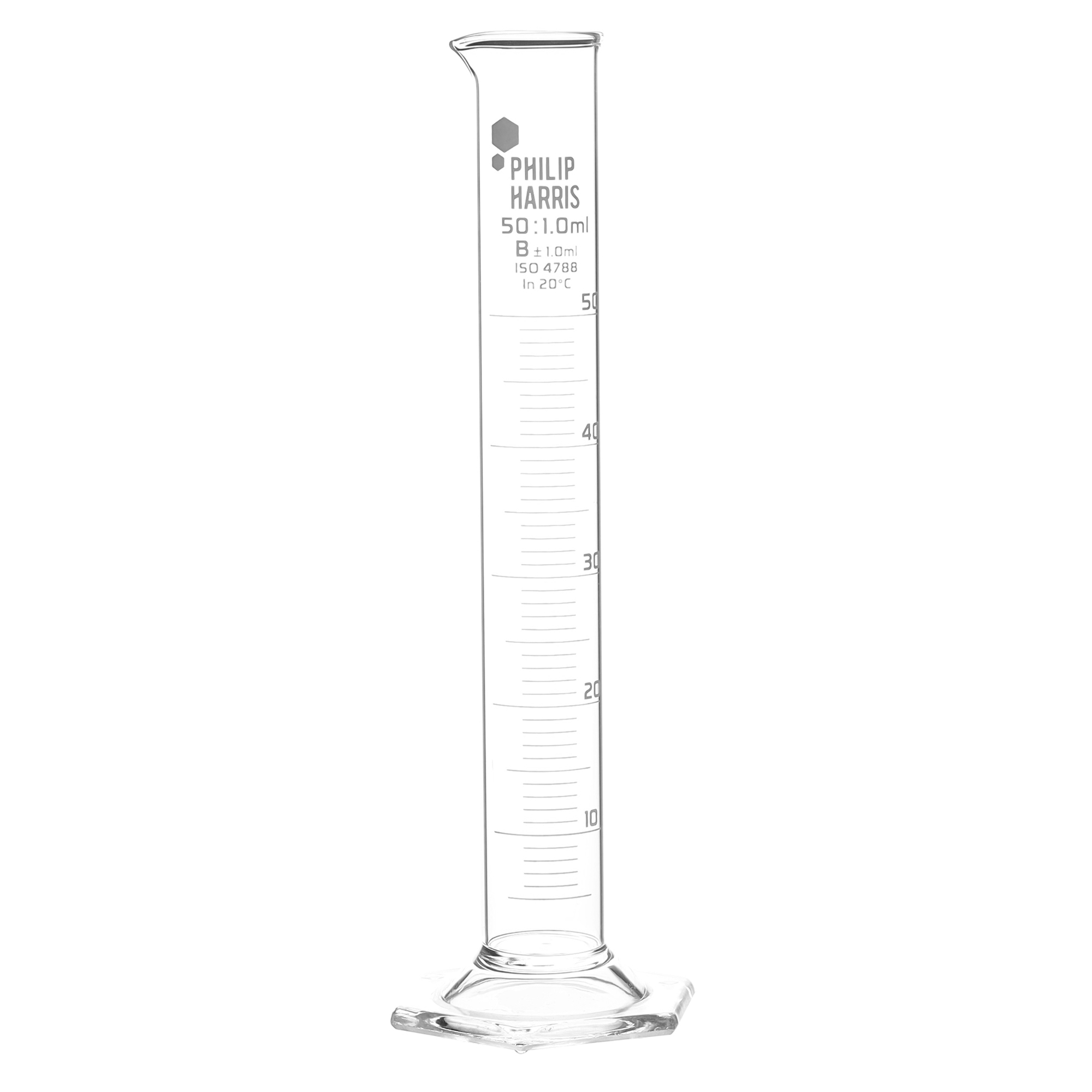 PH Glass Measuring Cylinder 50ml P10