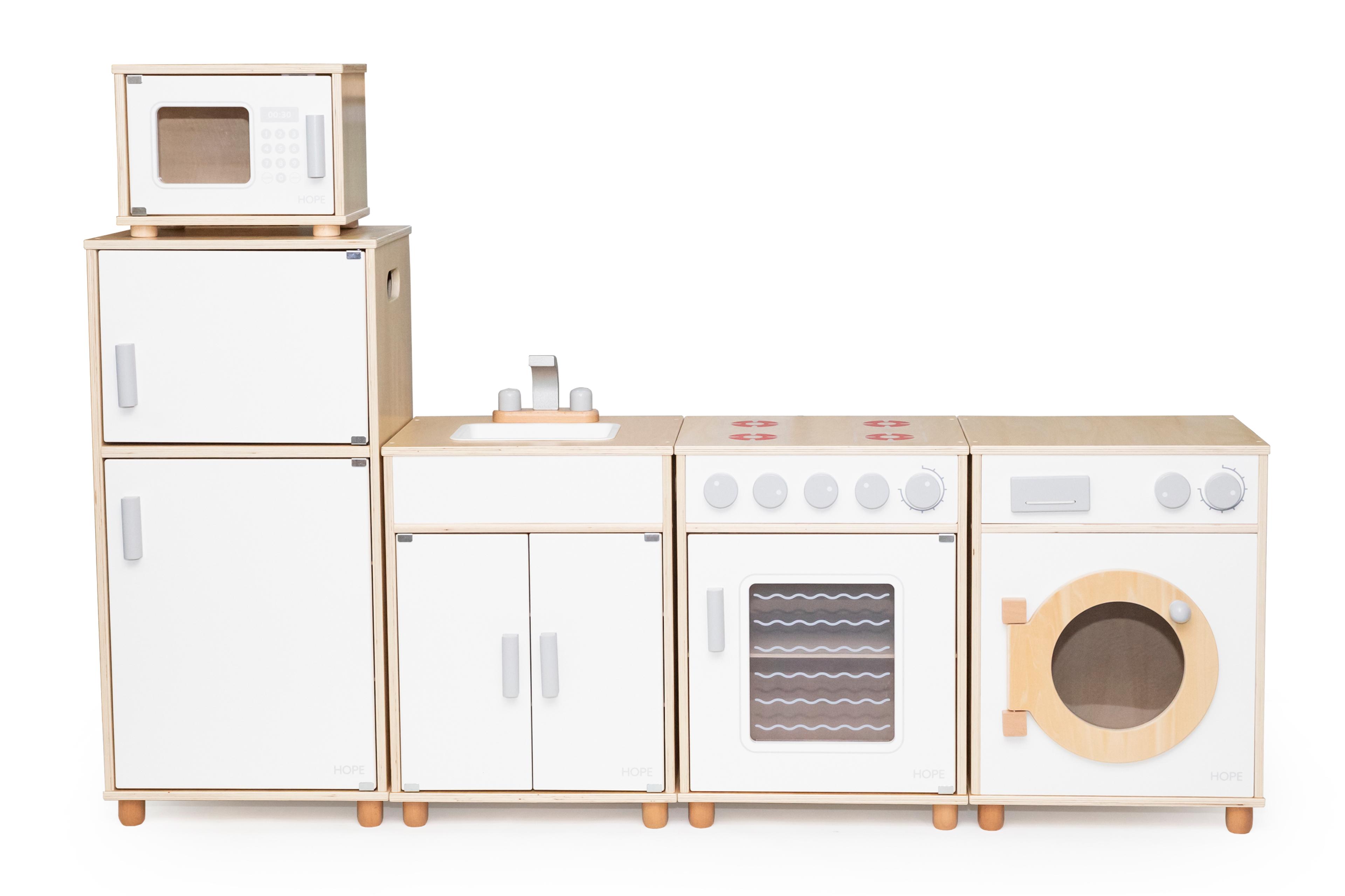 White 5 Piece Kitchen Set from Hope Education 