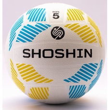 SHOSHIN Training Netball - White/Blue/Yellow