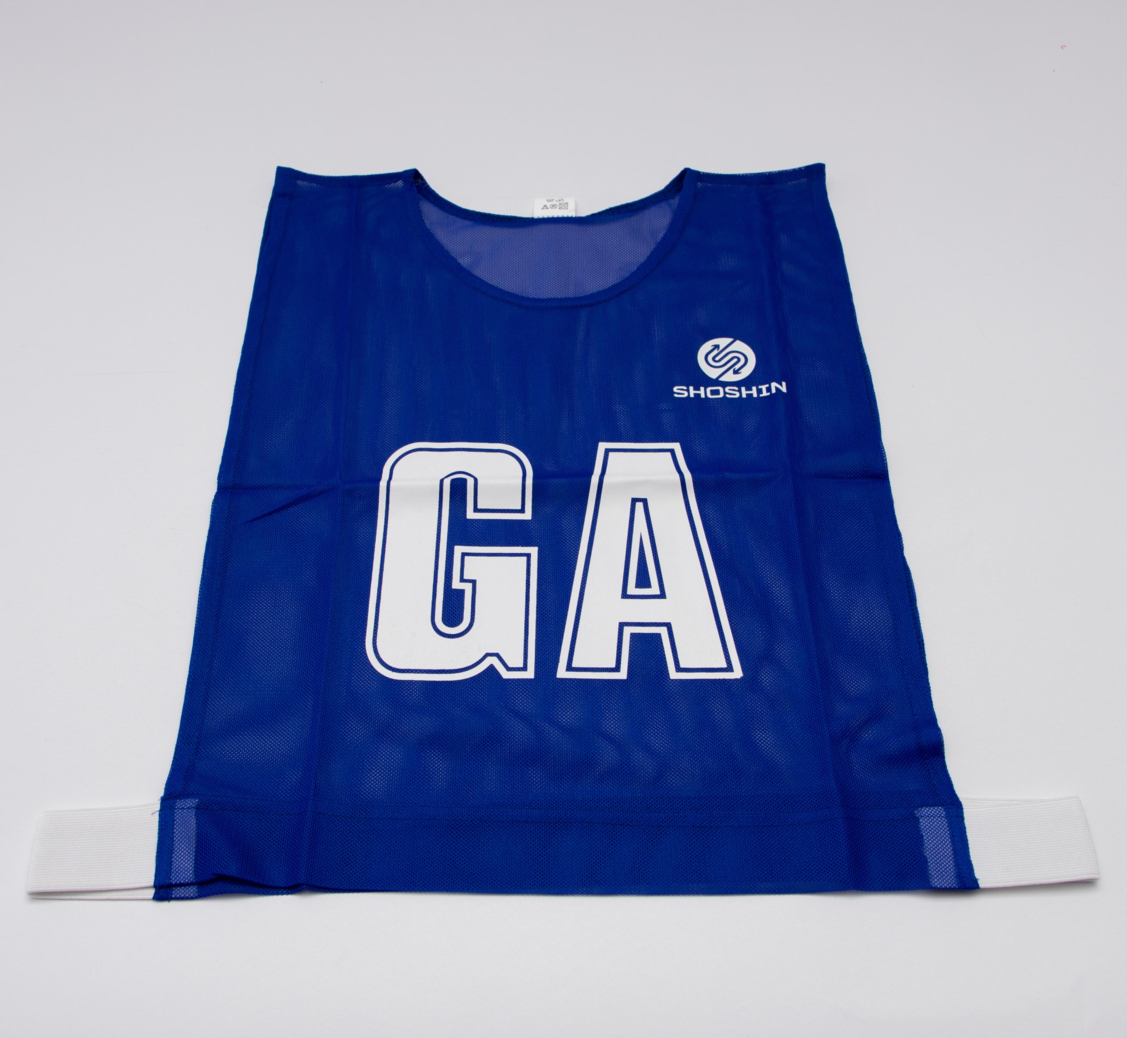 SHOSHIN Netball Team Bib Set - Blue - Kids (7-11yrs)