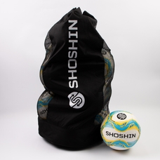 SHOSHIN Training Football - Cyan/White/Yellow - Size 5 - Pack of 12 with Bag