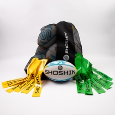 SHOSHIN Tag Rugby Game Kit - Yellow/Green - Size 4