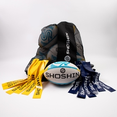 SHOSHIN Tag Rugby Game Kit - Yellow/Blue - Size 5