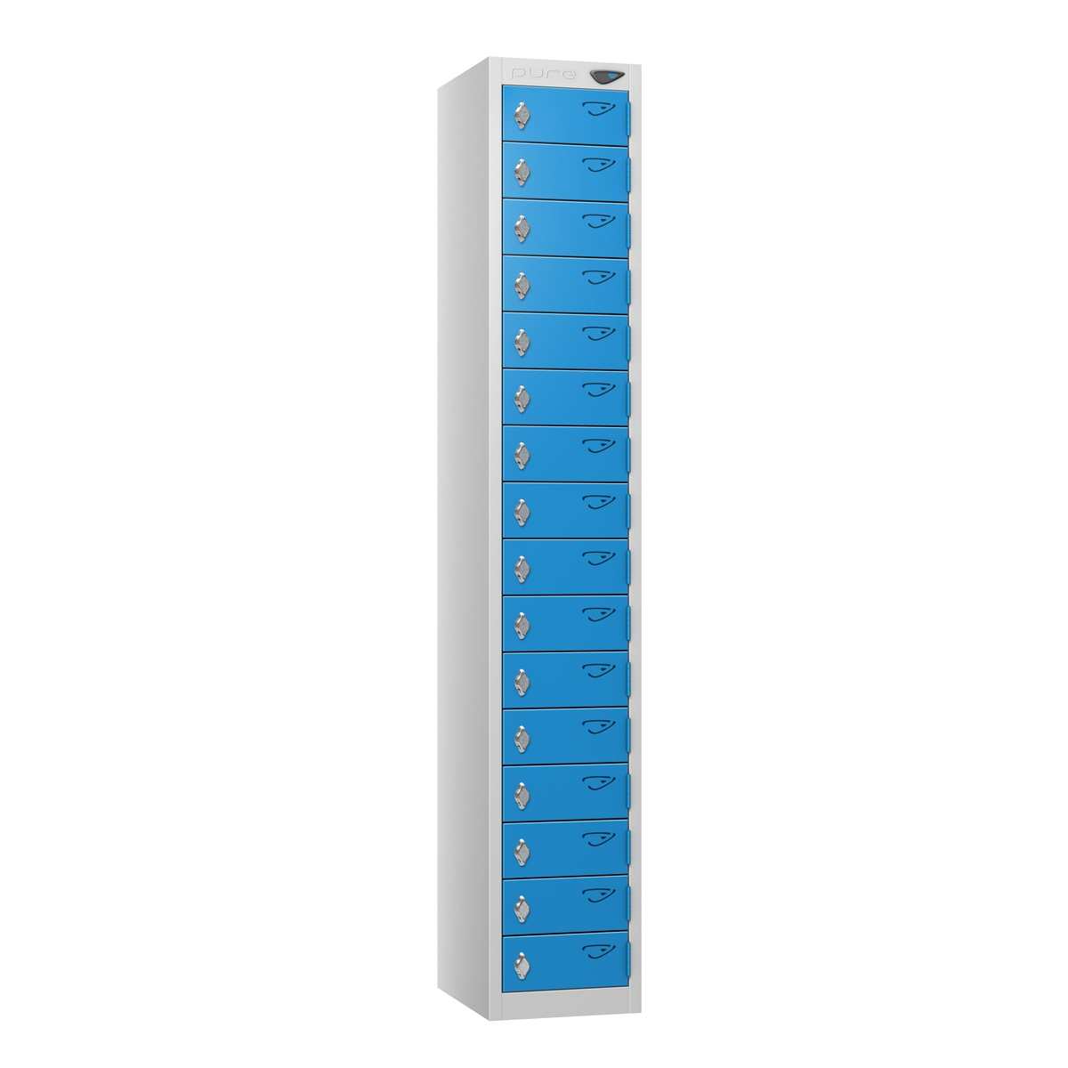 PURE Compact Sixteen Tier Lockers - Blue | HP057183AA | Hope
