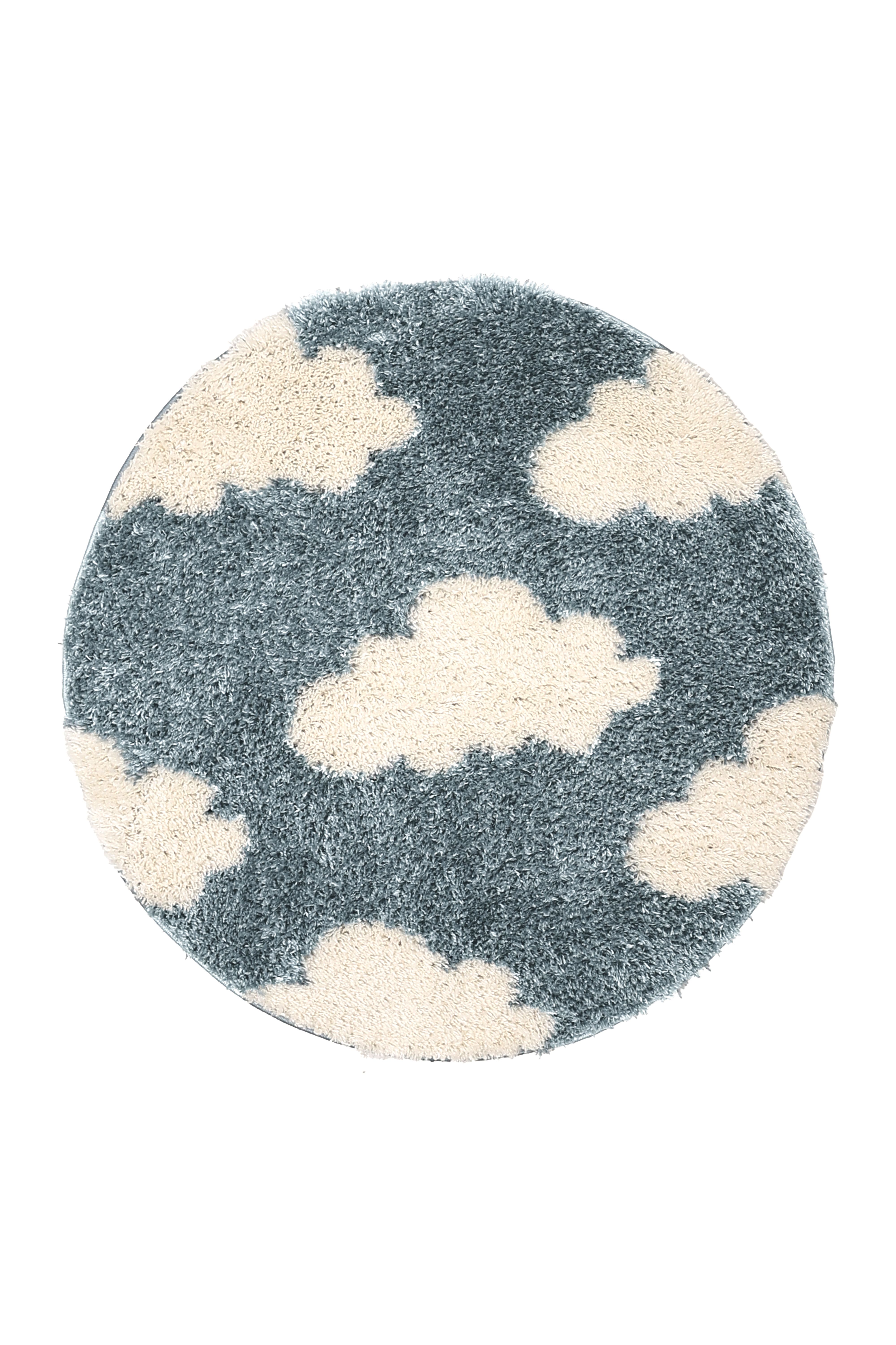 Cloud Circle Rug - Blue