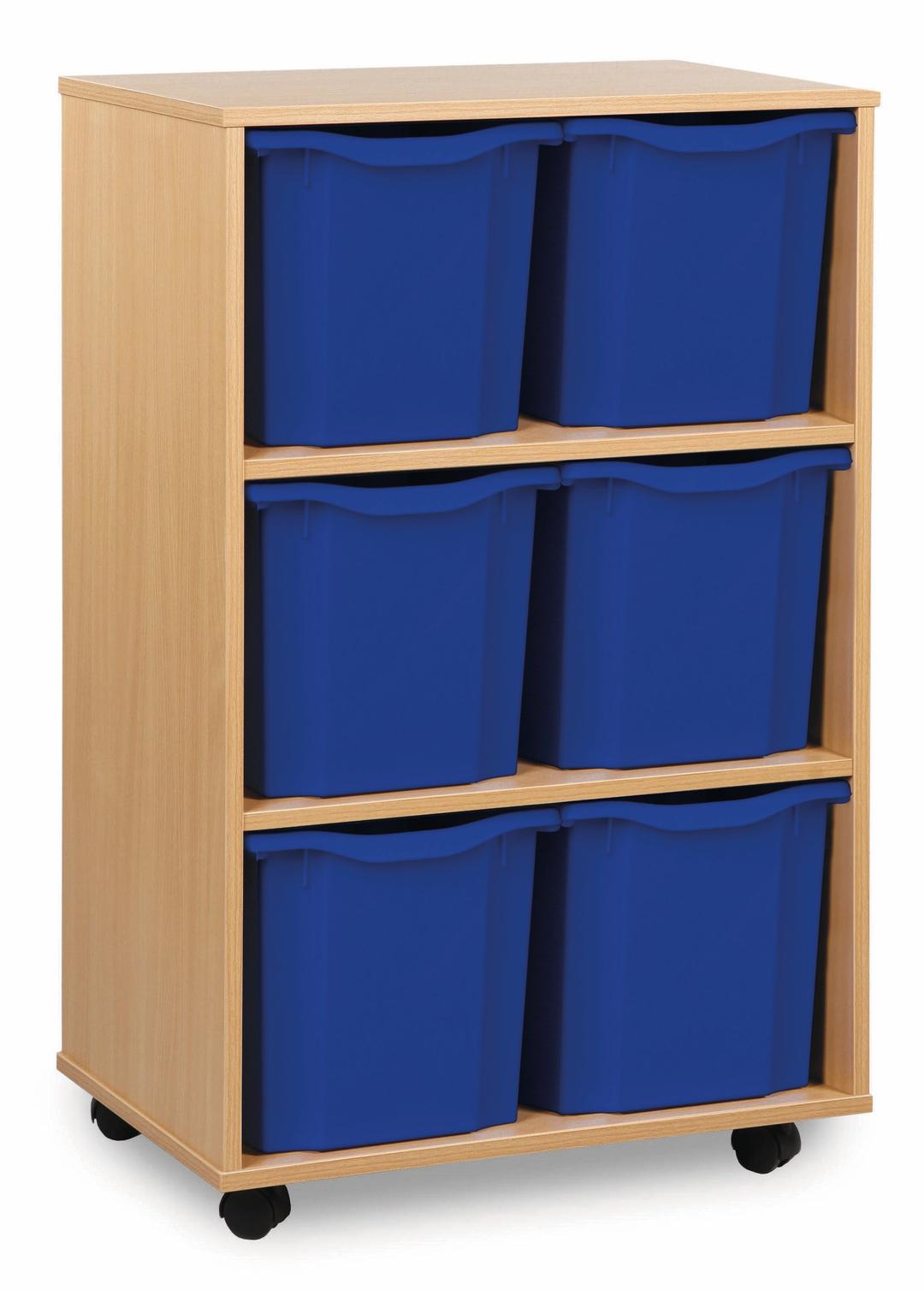 Classmates 6 Quad Tray Unit - Vertical - Blue - Beech | CP057325BA ...