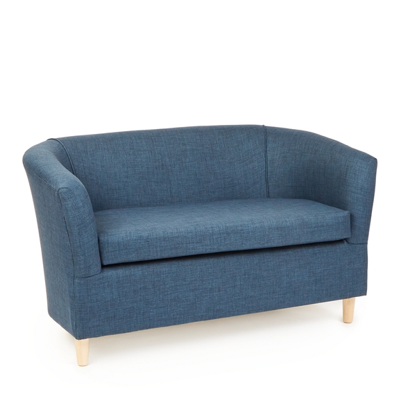 Slub Chenille Tub Sofa Navy
