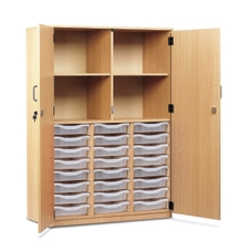 Classmates 24 Single Tray Full Door Storage Cupboard