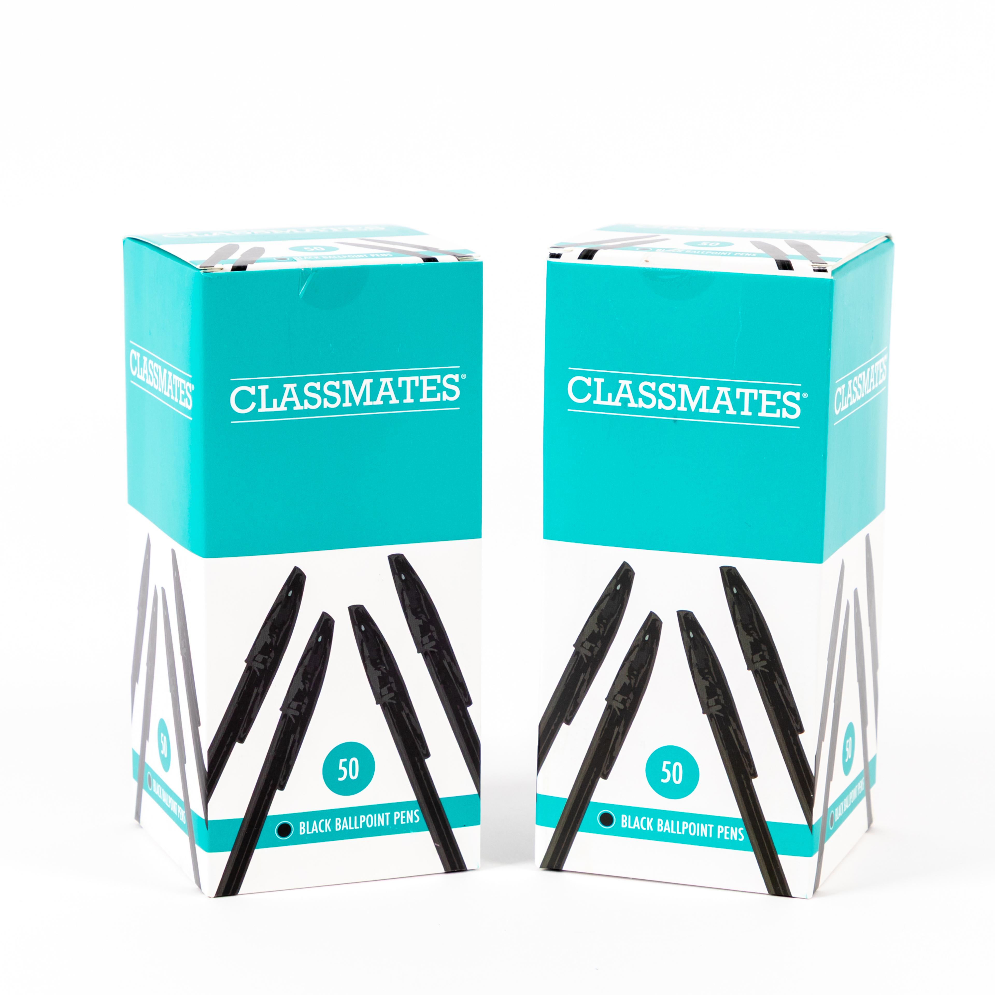 Classmates Ballpoint Pen - Pack of 100 - Black