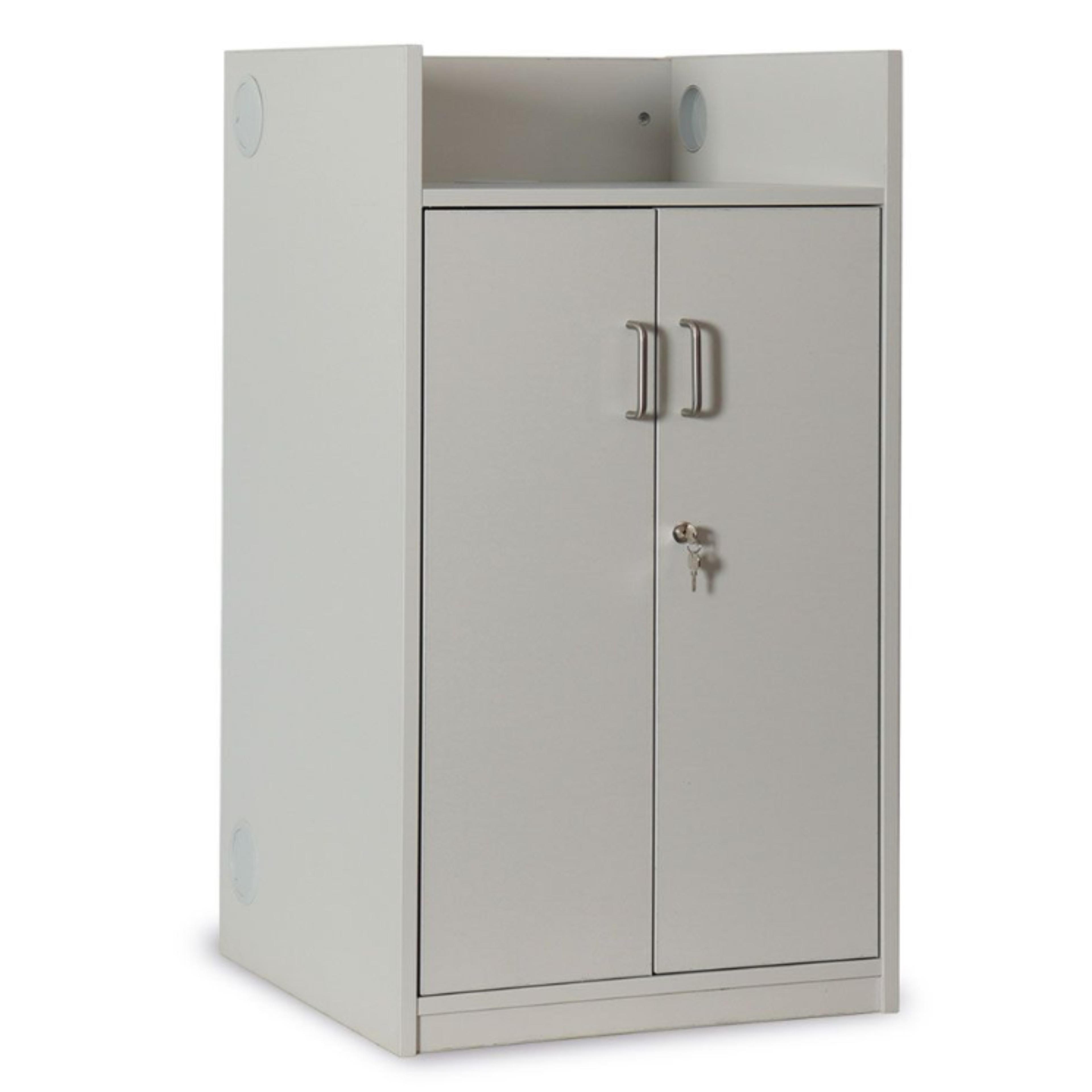 Lectern with Storage - Grey